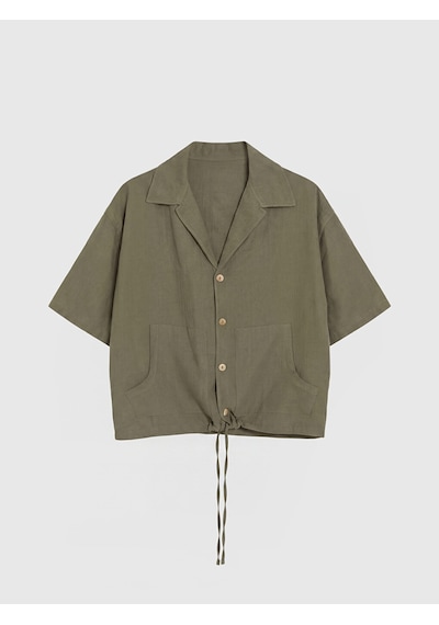 Lcw Vision Haki Loose Fit Erkek Gömlek