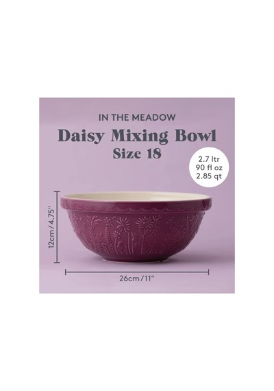 Mason Cash In The Meadow S18 Daisy Mixing Bowl Karıştırma Kabı 26cm