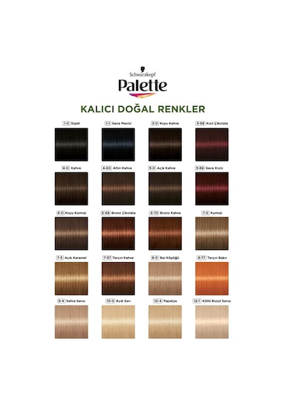 Palette Kalıcı Doğal Renkler Saç Boyası 1.1 Gece Mavisi