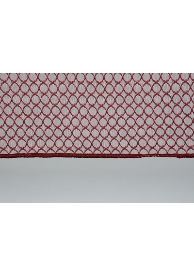 Orkide Kırmızı Renk Tek Kanat Hazır Dikilmiş Pileli Fon Perde 75 260 Cm Kırmızı