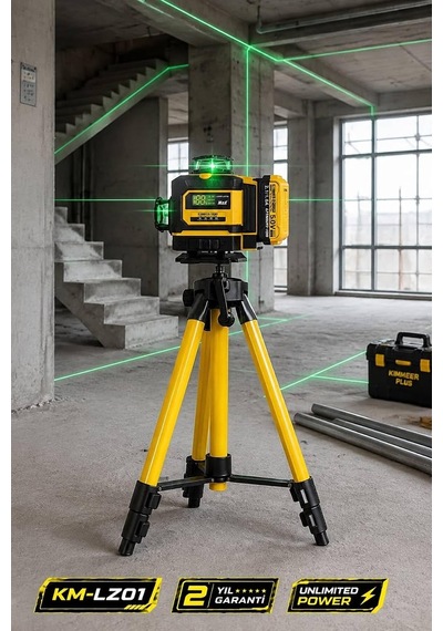 Tr Kimmeer Plus 360 16 Köşe Otomatik Hizalamalı Tripodlu Lazer Metre