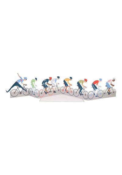 Meri Meri - Cycling Birthday Card - Bisiklet Tebrik Kartı