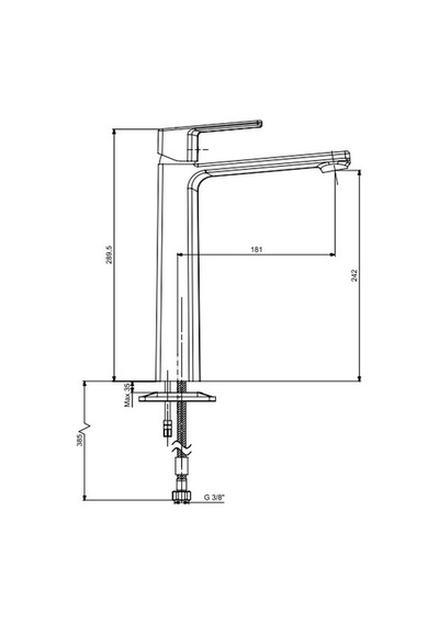 Eca Royal 102188670 Yüksek Tip Lavabo Bataryası