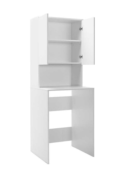 Çamaşır Makinesı Dolabı-Mat Beyaz 65X182X60 Cm Gxyxd Beyaz