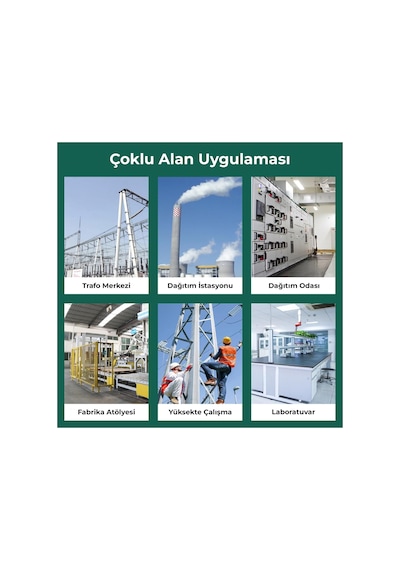 50x100 Cm İzole Halı 2 Mm 1 Kv Elektrik Yalıtkan Paspas İş Güvenliği Pano Önü Halısı 50100