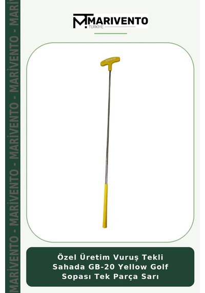 Özel Üretim Vuruş Tekli Sahada Gb-20 Yellow Golf Sopası Tek Parça Sarı