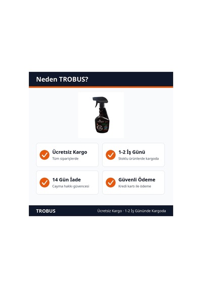 Trobus Oto Jant Temizleme Spreyi Jant Bakım Ürünü 500 Ml