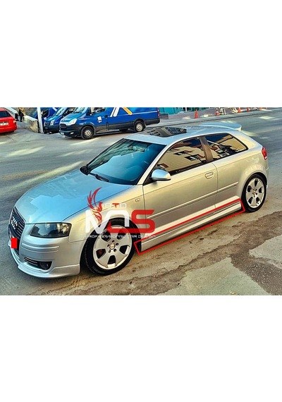 Audi A3 Gtx Marşpiyel Sağ Sol Takım Fiberglass Boyasız