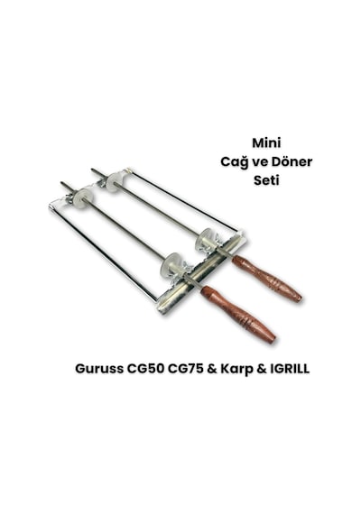Barbekü Mangal Mini Cağ Döner, Et Döner Ve Tavuk Döner Seti