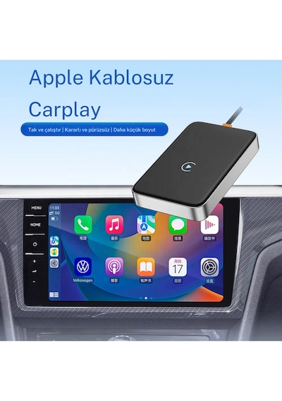 Kablosuz Carplay Yeni Tasarım Mini Kablosuz Carplay Usb Ve Type-c Uyumlu Araç Multimedya Adaptörü Diğer