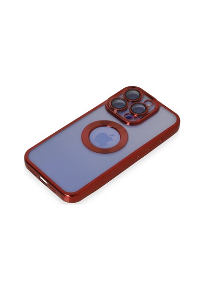 Apple Uyumlu   iPhone 15 Pro Kılıf Slot Silikon - Kırmızı