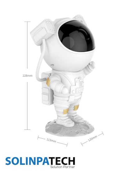 Astronot Galaksi Projektör Gece Lambası Kumandalı Yıldızlı