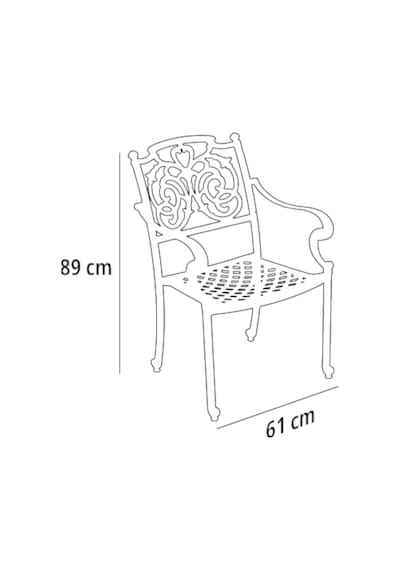 Aden Kare 4 Kişilik Bahçe Masa Sandalye Takımı Metal Döküm Rehome Krem Aden Kare 4 Kişilik Bahçe Masa Sandalye Takımı Metal Döküm Rehome Krem