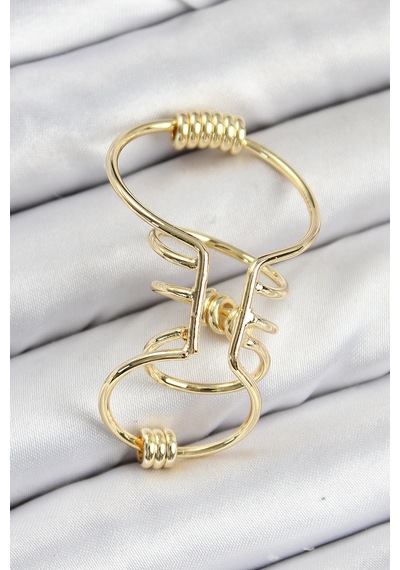 Pirinç Halkalı Model Gold Renk Kıkırdak Küpe Diğer