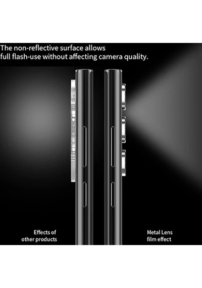 Galaxy S23 Plus İle Uyumlu Kamera Lens Koruyucu Ineffable Kamera Lens Koruma Gold Diğer