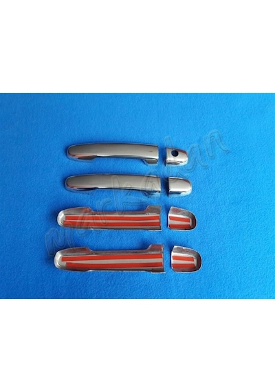 Daihatsu Sirion Krom Kapı Kolu 2004-2010 4 Kapı Paslanmaz Çelik