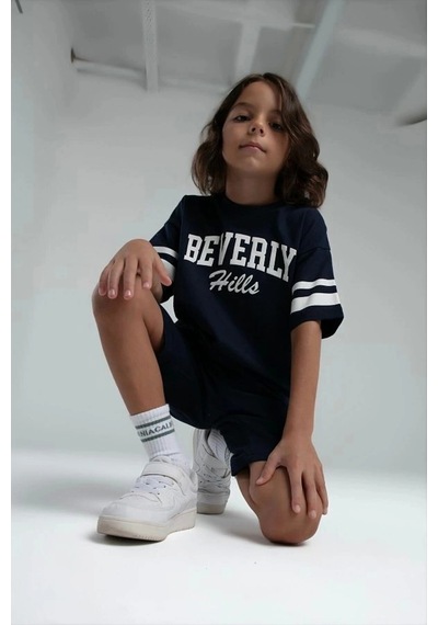 Rolypoly Erkek Çocuk Bermuda Takım - Lacivert