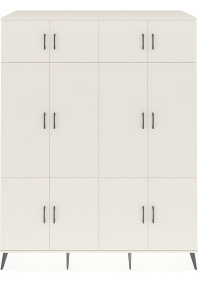 Kronos Gardrop 10 Raflı 12 Kapaklı 2 Askılı 176x59x221 Aytaşı-aytaşı Beyaz Kronos Gardrop 10 Raflı 12 Kapaklı 2 Askılı 176x59x221 Aytaşı-aytaşı Beyaz