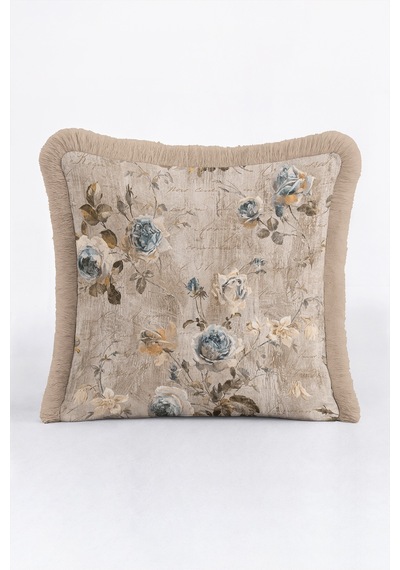 Vintage Çiçek Kadife Saçaklı Yastık Kılıfı-romantik Floral Country Mavi Krem Püsküllü Kırlent Kılıfı Gizli Rota Lime Vintage Çiçek Kadife Saçaklı Yastık Kılıfı-romantik Floral Country Mavi Krem Püsküllü Kırlent Kılıfı Gizli Rota Lime