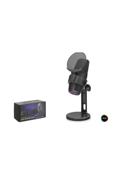 Hadron M9 Gaming Rgb Masaüstü Mikrofon Type-c 48khz 16bit - Siyah