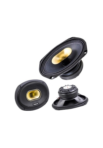 For-x Oto Hoparlör Oval 6x9 250w Rms 80w Mıdrange 2 Adet For-x Xmd-69h