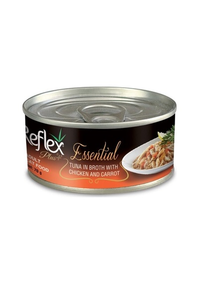 Reflex Plus Essential Ton Balıklı ve Havuçlu Konserve Yetişkin Kedi Maması 70 G