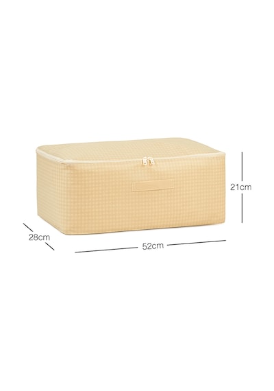 Home Wave 4'lü Orta Boy Bej Pötikare Hurç Set 52 x 28 x 21 cm