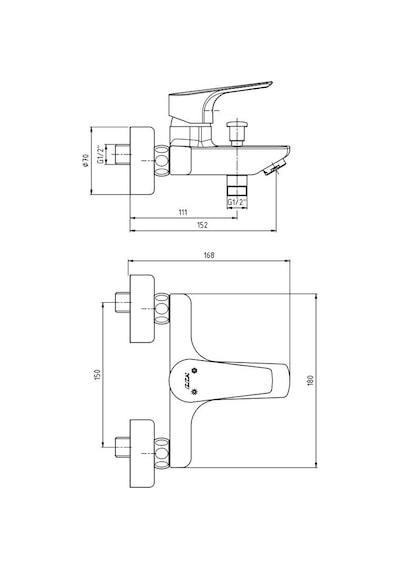 Eca 102102482 Niobe Duş Banyo Bataryası