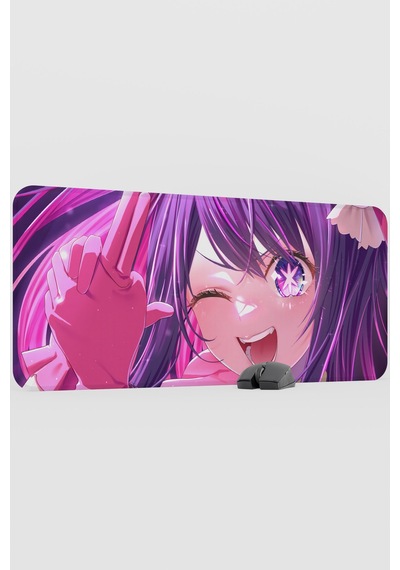 Oshi No Ko Anime V3 - 90x40 Xxl Gaming Kauçuk Kaymaz Taban Mouse Pad Fare Altlığı