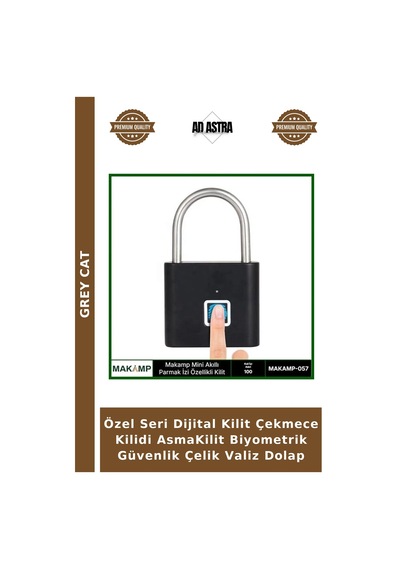 Özel Seri Dijital Kilit Çekmece Kilidi Asmakilit Biyometrik Güvenlik Çelik Valiz Dolap
