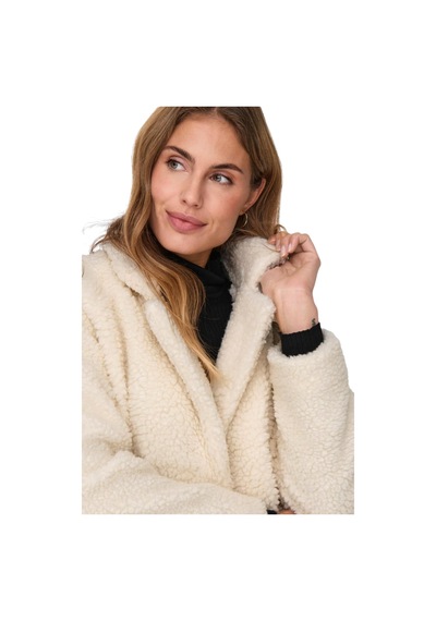Only Yumuşak Dokulu Oversize Fit Teddy Peluş Kaban 15304788 Beyaz