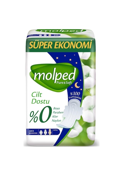 Molped Pure Soft Süper Ekonomi Gece 16'lı