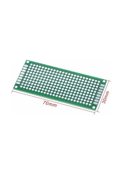 Koodmax 5 Adet 3x7cm Proto Pcb Delikli Pertenaks Prototip Deney Kartı Delikli Plaket Pertinaks