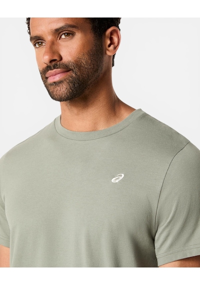 Asics Asıcs Spıral Embroıdery Tee Erkek Yeşil Kısa Kollu Tshirt 2031f458-301