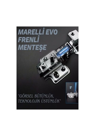 Evo Star Tipi Frenli Pistonlu / Stoplu / Hidrolikli Dolap İçin Menteşe Yavaşça Kapar - 814899953 Diğer
