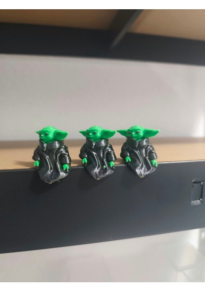 Baby Yoda 4lü Set Figür Monitör İçin Biblo 4 Adet Figür