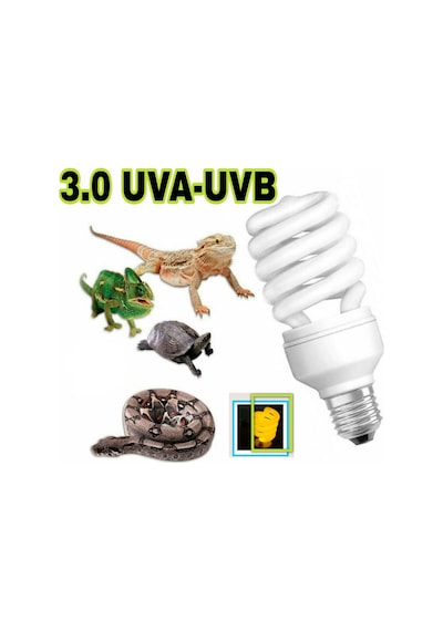 15 Watt Uva-Uvb 3.0 Sürgüngen Teraryum Tropi̇kal Lamba