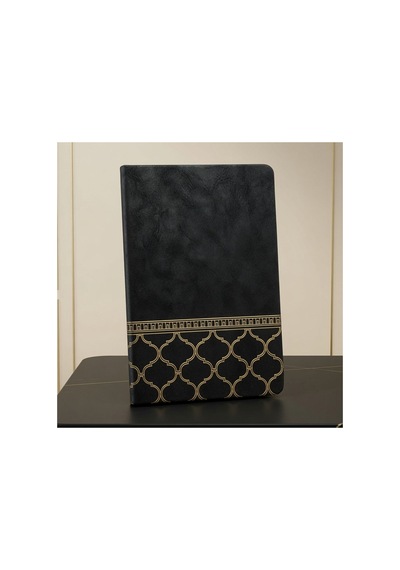 4 Adet Siyah Deri Defter Çizgili İç Sayfa, Kapaklı Not Defteri, Hatıra Notebook, Baskıya Uygun, 21 Cm X 15 Cm 1