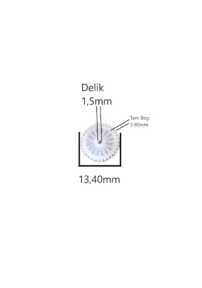 Philips Epilasyon Hp2843-44 Uyumlu Dişli Yedek Parça Seti Bre225