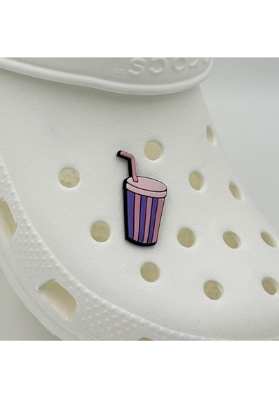 Crocs Terlik Süsü Ve Aksesuarı , Çanta Süsü Jibbitz Pipetli Çizgili Bardak 03 Görsel Figür Aksesuar Mor-pudra-siyah Crocs Terlik Süsü Ve Aksesuarı , Çanta Süsü Jibbitz Pipetli Çizgili Bardak 03 Görsel Figür Aksesuar Mor-pudra-siyah