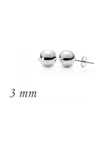 Gumush Gümüş Top Küpe - 3 Mm N11.51944