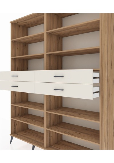 Hyperion Gardrop 10 Raflı 4 Çekmeceli 176x44x221 Çam-çam/aytaşı Çam/aytaşı Hyperion Gardrop 10 Raflı 4 Çekmeceli 176x44x221 Çam-çam/aytaşı Çam/aytaşı