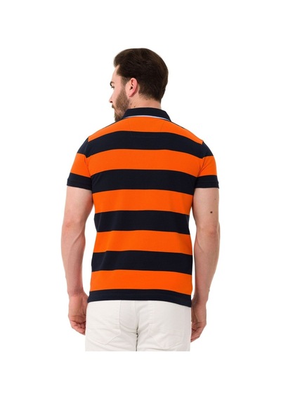 Cipo & Baxx Ct741 Men S Smart-fit Polo Collar T-shirt Navy