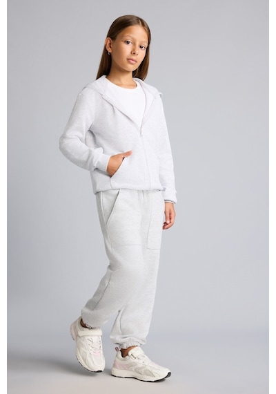 Defacto Beli Ve Paçası Lastikli Cepli Jogger Fit Eşofman Altı Kız Çocuk I3171a826augr421 Gri-gr421