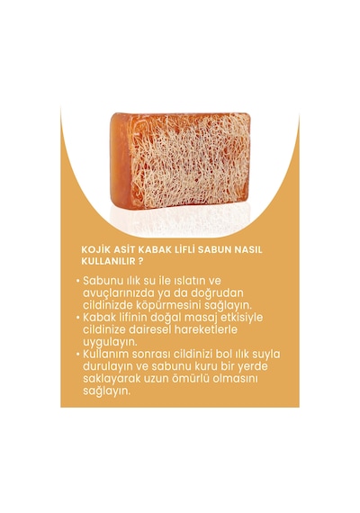Doğal Kabak Lifli Kojik Asit Sabun Diğer