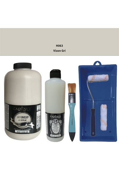 Mobilya Boyası-cadence Multisurface H-063 Vizon Gri 2lt Ultimate Parlak Vernik 500ml Saten Rulo Set Vizon Gri Vizon Gri Mobilya Boyası-cadence Multisurface H-063 Vizon Gri 2lt Ultimate Parlak Vernik 500ml Saten Rulo Set Vizon Gri Vizon Gri