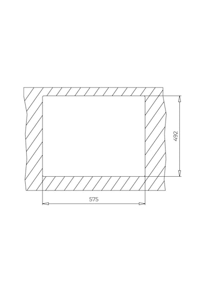 Teka Forsquare 590 Tg Stone Grey - Ankastre Kumanda Sifonlu Granit Eviye - Gri - 59 CM - 115260020