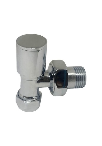 Edp 16X1/2 Pex Krom Köşe Radyatör Vanası - Metal Kapak