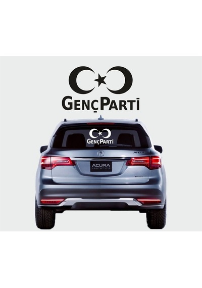 Genç Parti Logo Oto Sticker 25 30 Cm