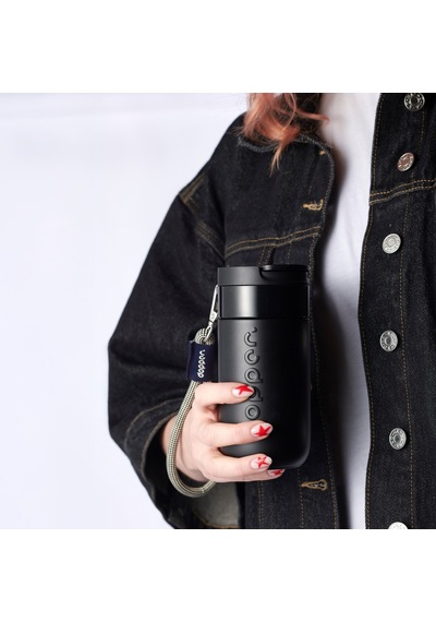 Dopper Travel Mug Yalıtımlı Termos Bardak 300 Ml - Gece Siyahı Siyah
